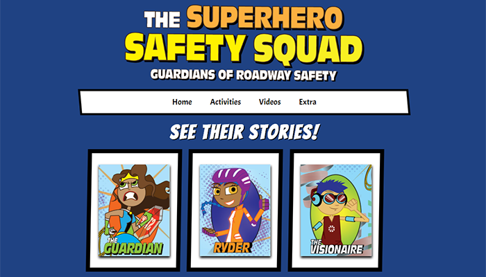 Superhero Safety Squad Page
